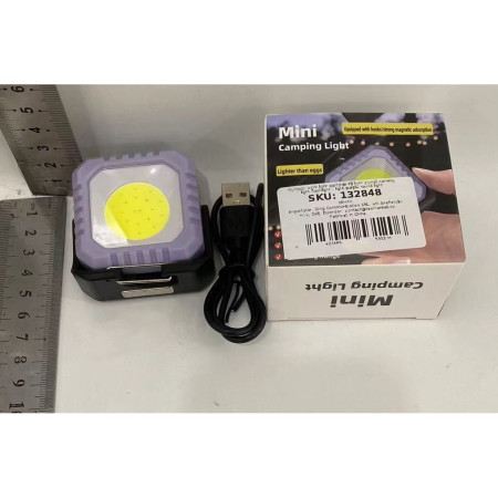 Lanterna Tip Breloc,  5 Moduri de Luminat, Incarcare USB Tip C, 5W, Impermeabila IPX5, 500 lm, COB, Mov