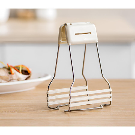 Clema pentru Boluri, Cyrax, Anti-Alunecare, din Silicon, de Uz Casnic, Rezistent la Temperaturi Inalte, 17.6x11.5x5.15cm, Gri