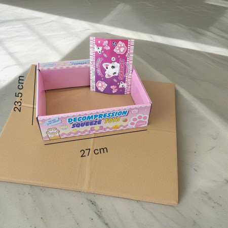 Ambalaj pentru Jucarii Antistres Squishy, Cyrax, cu Revenire Lenta, Pinch Family, Multicolor