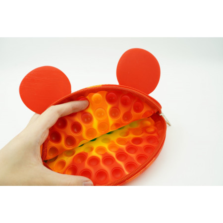 Jucarie antistres din silicon, Pop it Now and Flip It, Cyrax, Geanta, Model 1, Multicolor