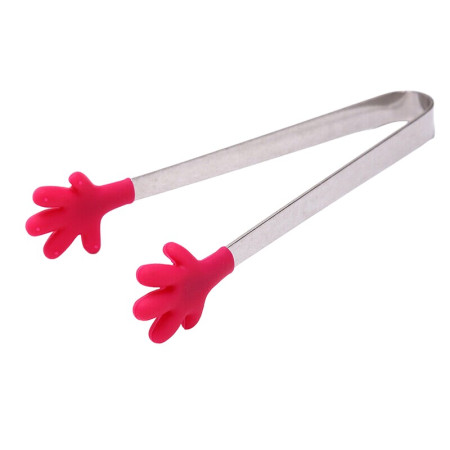 Cleste Creativ pentru Mancare, Cyrax, Model Manute din Silicon, 14.5x3 cm, Rezistent la Temperaturi Inalte si Coroziune, Rosu