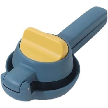 Storcator manual citrice, Cyrax, pentru lamai, portocale, cu actiune dubla, usor de utilizat, material ABS rezistent, 8x10x22 cm, albastru