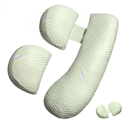 Set Perna pentru Gravide,  Husa Detasabila, Utilizare in Forma H si U, Reglabila, Latime Ajustabila, Proactive, Verde