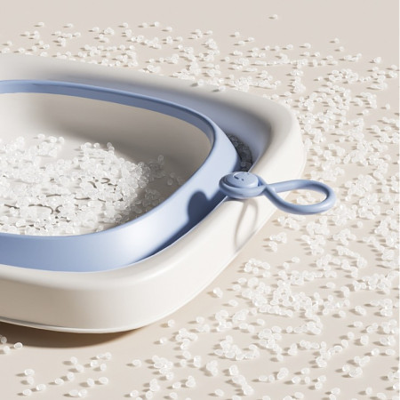 Cada Pliabila pentru Baie pentru Copii, Cyrax, Cadita pentru Bebelusi, Model Patrat pentru Fundulet, Albastru, 32x27.5x3.7 cm, 4 L