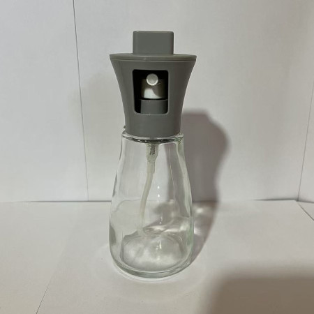 Pulverizator pentru Ulei, Cyrax, Pulverizator din Sticla pentru Otet sau Alte Lichide, Simplu Reincarcabil, Multifunctionale, 17.3 x 5.6 cm, Capacitatea 170 ml, Gri