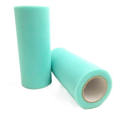 Tul Decorativ, Cyrax, 15 cm Latime, 22 cm Lungime, din Poliester, Albastru