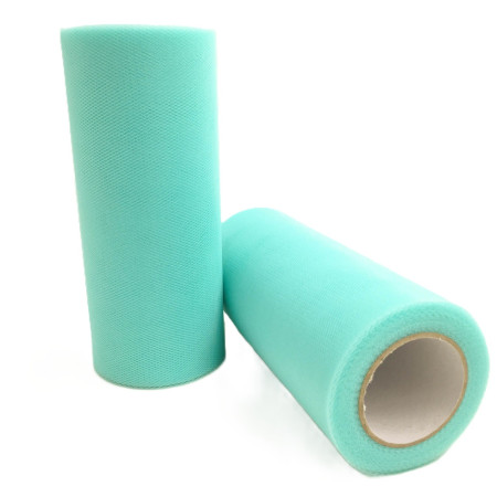 Tul Decorativ, Cyrax, 15 cm Latime, 22 cm Lungime, din Poliester, Albastru