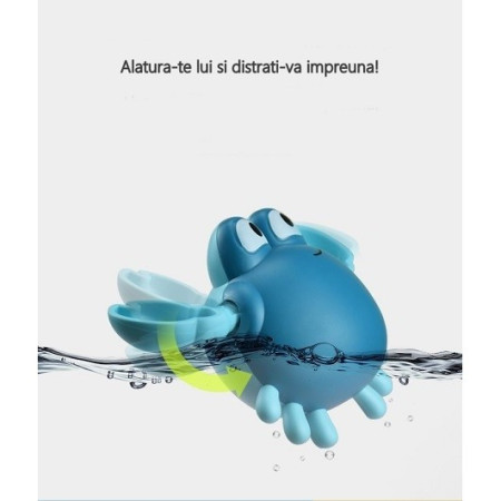 Jucarie de baie pentru copii, Cyrax, crab albastru