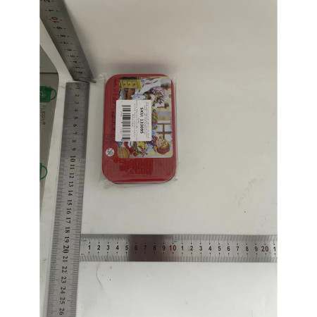 Puzzle 60 de Piese din Lemn in Cutie Metalica, Cyrax, Model Scufita Rosie, Educativ, Dezvoltare Abilitati Cognitive, pentru Prescolari, 22.5x13.5 cm, Multicolor