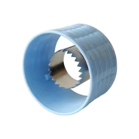 Ustensila pentru Curatare Porumb, Cyrax, Diametru 3.6 cm, din Plastic si Otel Inoxidabil, Albastru