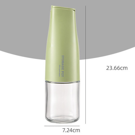 Sticla de Ulei Automata, Cyrax, Sticla pentru Lichide de Bucatarie, 23.7 x 7.25 cm, Volum 550 ml, Verde