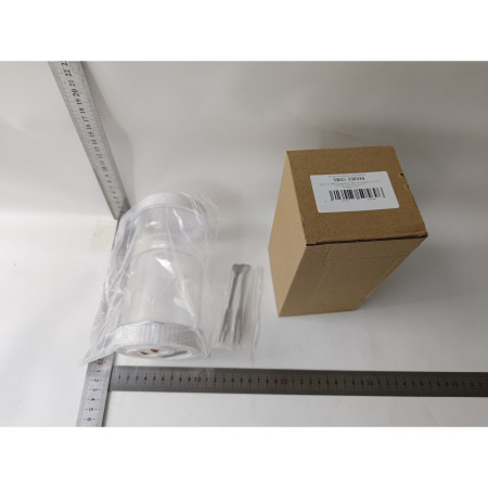 Borcan pentru Muraturi, Cyrax, cu Separator pentru Lichide, Ermetic, Termorezistent, Tip Clepsidra, 2 Furculite Incluse, ABS, Alb, 18x9x9 cm