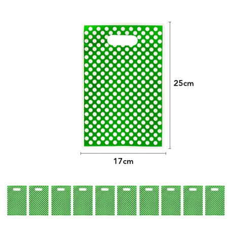 Set 10 Pungi de Cadou, Cyrax, Colectia Dino Park, 25 x 17 cm, din PE, Multicolor