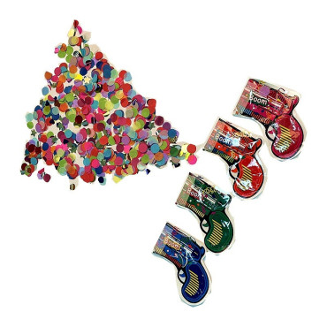 Pistol Confetti pentru Petrecere, Cyrax, 14x16 cm, Multicolor