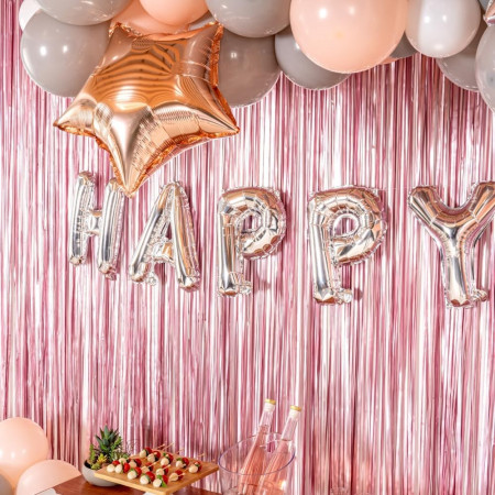 Balon Folie Metalizata Litera H, Cyrax, 80 cm, Umflati cu Heliu sau Aer, Ambalaj Individual, Pai inclus, Argintiu