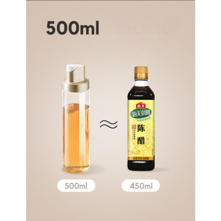 Dispenser pentru Ulei, Cyrax, Deschidere si Inchidere Automata a Rezervorul, cu Inductie Gravitationala, 500 ml, 26.1x6.2x6.2cm, Gri