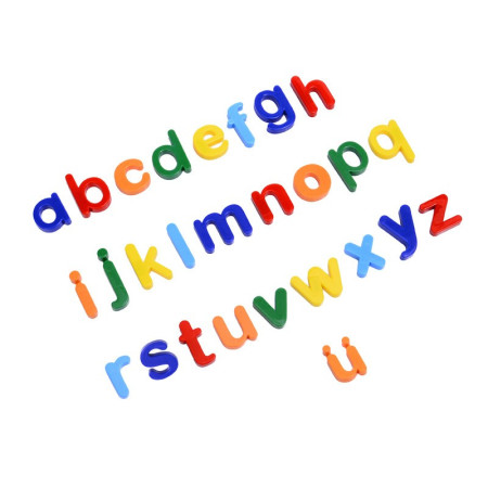 Set 26 Litere, Cyrax, Magnetice, pentru Frigider, din Plastic, +3 Ani, 13 x 18 x 14 cm, Multicolor