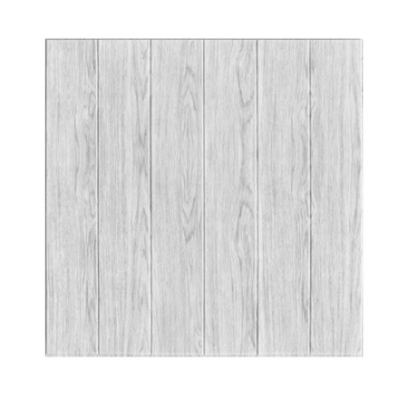 Set 10 Placi Tapet 3D,  70 x 70 cm, Grosime 3 mm, din Rasina, Tip Placi de Lemn, Suprafata Acoperita 4.9 mp, Gri Deschis