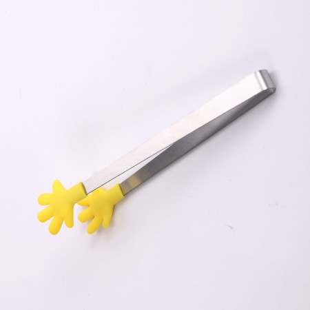 Cleste Creativ pentru Mancare, Cyrax, Model Manute din Silicon, 14.5x3 cm, Rezistent la Temperaturi Inalte si Coroziune, Galben