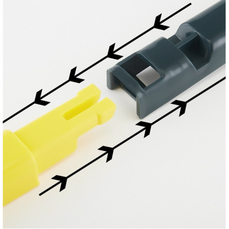 Perie de Spalat si Curatat Geamuri,  pentru Plase si Suprafete Diverse, 46x16x5 cm, Verde-Galben