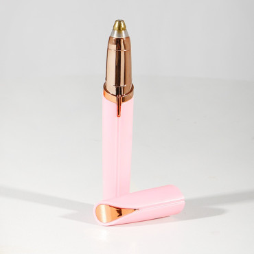 Trimmer Facial, Cyrax, pentru Sprancene, Incarcare USB, 1.5 x 13 cm, din ABS, Roz