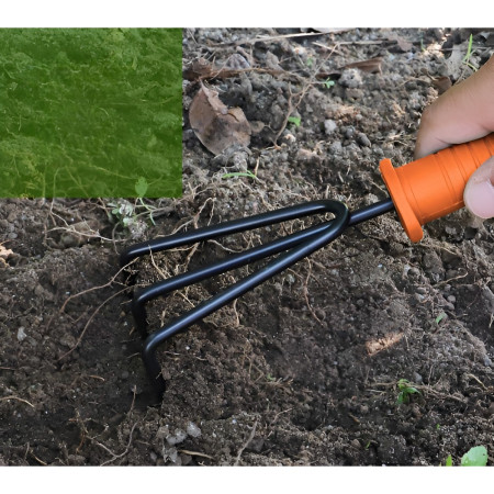 Set 12 Unelte de Gradina,  pentru Plantare Prelucrare Sol si Ingrijire Plante, Manere Portocalii, Material PVC si Cardboard, Cutie Inclusa, 37x28 cm, Negru