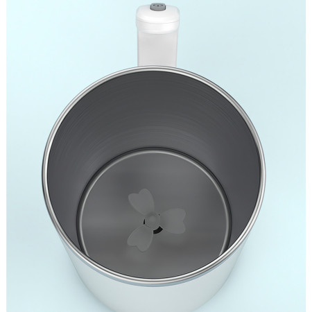 Cana portabila cu mixer incorporat, Cyrax, pe baterii, 380 ml, alb