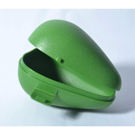 Cutie de depozitare si pastrare a alimentelor, Plastic, Cyrax, Model Avocado, 8.4x8.4x12.3 cm, Verde