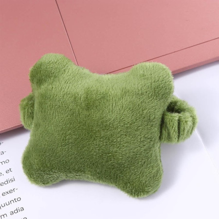 Suport de Mana,  Pernuta pentru Incheietura cu Banda Elastica, pentru Mouse, Moale, 7.5 x 7 cm, Verde Inchis