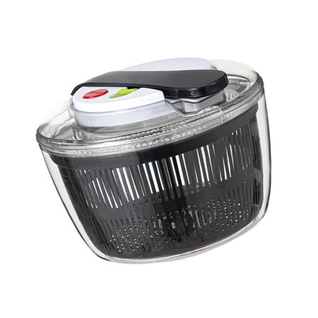 Uscator Manual pentru Salata si Verdeturi, Cyrax, Plastic, 16x15x21 cm, Capacitate 3L, Negru