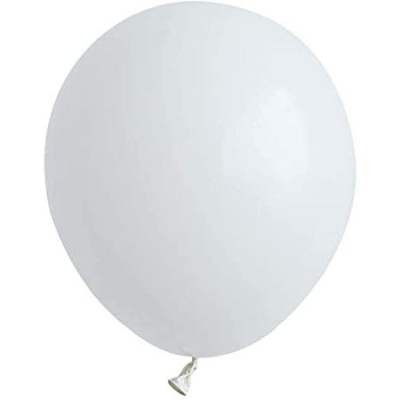 Set 12 Baloane, Cyrax, din Latex Standard, 30 cm, Alb