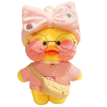 Jucarie de plus Ratusca Lalafanfan Cyrax, Haine si Accesorii Random, Galben