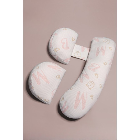 Set Perna pentru Gravide,  Husa Detasabila, Utilizare in Forma H si U, Reglabila, Latime Ajustabila, Proactive, Roz Pal