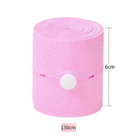 Set 2 Centuri de Monitorizare a Ritmului Cardiac Fetal,  Material Moale si Elastic, 6 x 130 cm, Roz