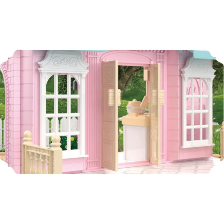 Cyrax Bucatarie pentru papusi cu mobilier si figurina,Bucatarie pentru papusi cu mobilier si figurina