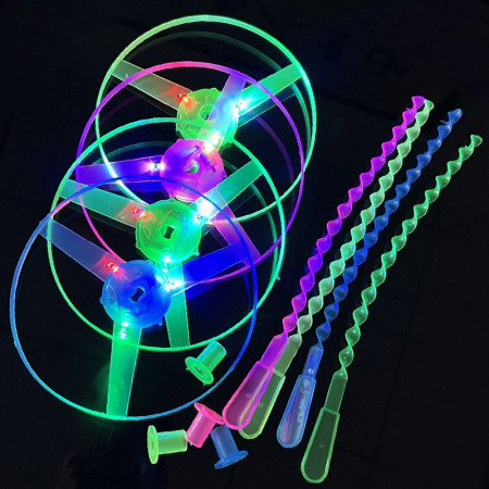 Jucarie Disc Zburator, Cyrax, cu Lumini, Manual, din ABS, +14 Ani, Albastru