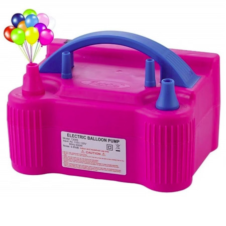 Pompa Electrica de Umflat Baloane, Cyrax, cu Doua Iesiri, 220V, Putere 600W, Accesorii petrecere, Mov