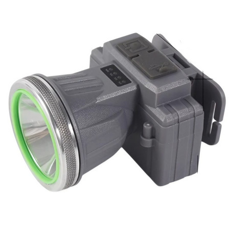 Lanterna LED de Montat pe Cap,  cu Raza Lunga de Zoom, Reincarcabila USB, Far Telescopic, Rezistent la Apa, Reglabil, pentru Pescuit in Aer Liber, Camping, Lumina Puternica, Lanterna, 7.5x5.8x5.5 cm, Gri