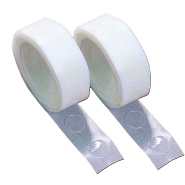 Rola Dubla-Adeziva, Cyrax, pentru Lipit Baloane, 100 de Buline cu Diametru 1.2 cm, Transparent