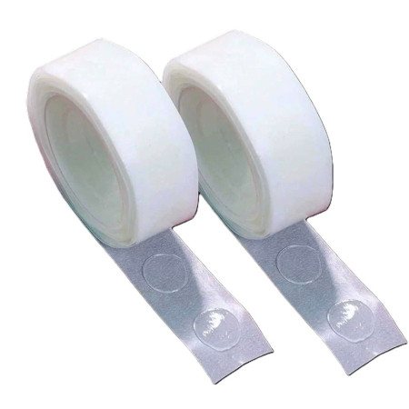 Rola Dubla-Adeziva, Cyrax, pentru Lipit Baloane, 100 de Buline cu Diametru 1.2 cm, Transparent