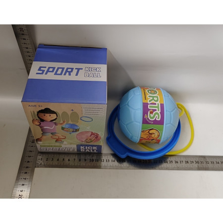 Minge pentru Sarit, Cyrax, Tip Coarda Hula Hoop, Cerc 12 cm, Coarda 52 cm, Minge 12 x 11 cm, Functie Iluminat, 4-6 Ani, Plastic, Albastru