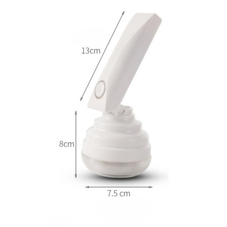 Aparat Pentru Curatat Scame, Par Si Praf,  Trimmer pentru Diferite Tipuri De Material, Cu Lame Din Otel Inoxidabil, Maner Flexibil, Incarcare Prin USB, 13x8 cm, Alb