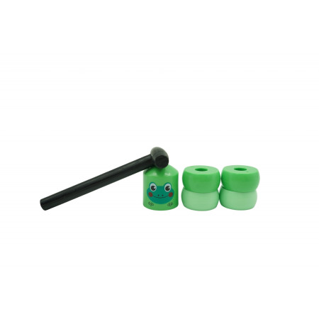 Jucarie Pentru Copii, Cyrax, Broaca Indestructibila, 6 Piese Demontabile, +3 Ani, Verde