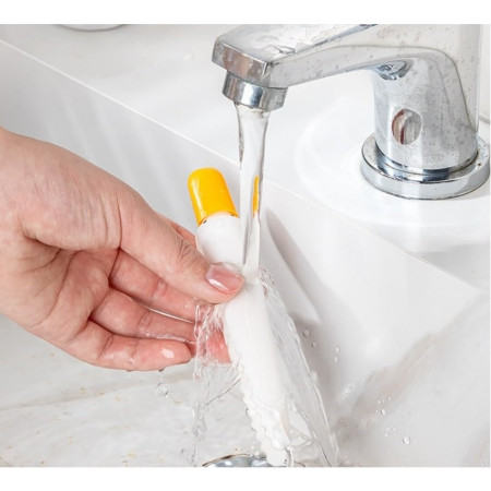 Cleste Multifunctional,  2in1, Cleste pentru Parul Cazut si Mini Racleta pentru Depuneri, din ABS, Model Rata, Alb