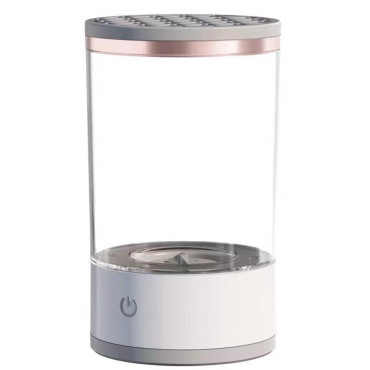 Dispozitiv Portabil de Curatare a Pensulelor de Machiaj, Cyrax, Potrivit pentru Pensule de Diferite Dimensiuni, 5V, 7000RPM, Vibratii Sonice, USB, Alb/Transparent, 9x9x16 cm