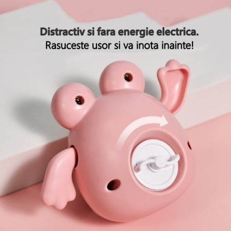 Jucarie de baie pentru copii, Cyrax, broscuta roz