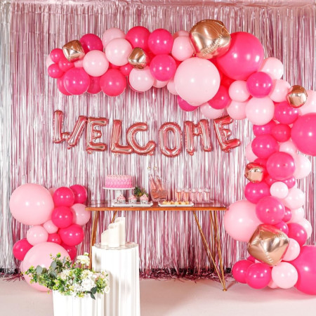 Balon Folie Metalizata Litera L, Cyrax, 40 cm, Umflati cu Heliu sau Aer, Ambalaj Individual, Pai inclus, Rose Gold