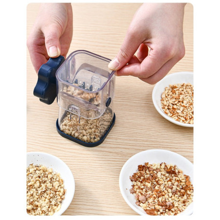 Dispozitiv de Zdrobit, Cyrax, pentru Alune, Nuci, Ciocolata, Manual, din ABS, 10 x 7.2 cm, Albastru