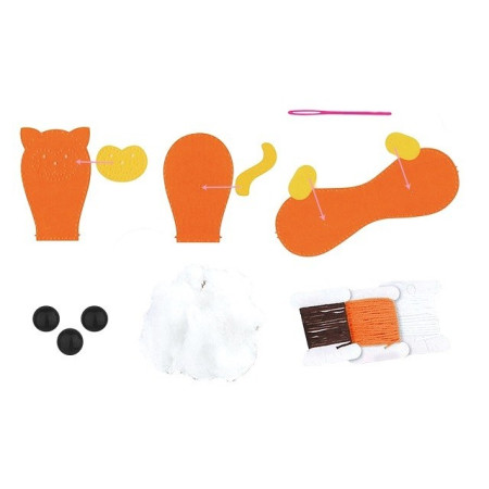 Cyrax Set creatie perna pentru copii Model 2, Dream Kids, Pisica