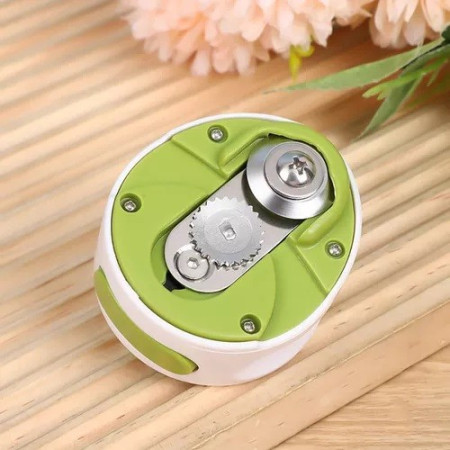 Desfacator Manual de Conserve si Sticle, Cyrax, 6.8 x 4.8 cm, din ABS + Otel, Verde/Alb